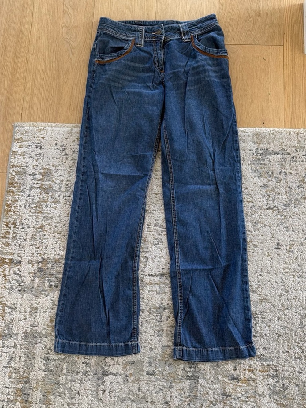 Women's Dark Blue Straight-Leg Jeans